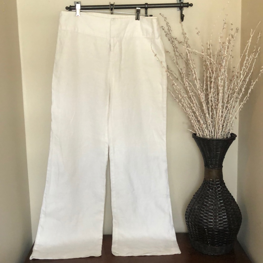 INC linen wide leg pants